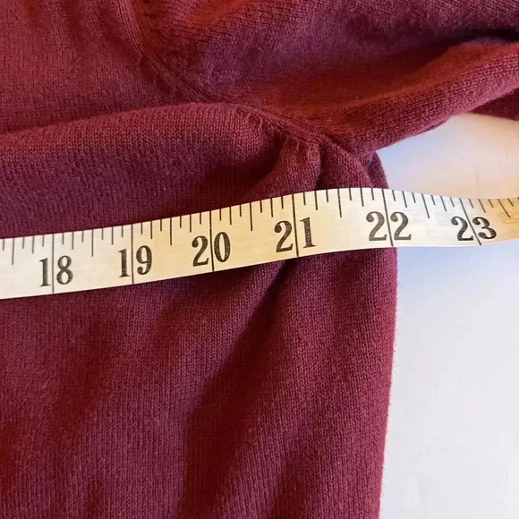 Greg Norman maroon v neck long sleeve pullover sweater size Large - Picture 10 of 11